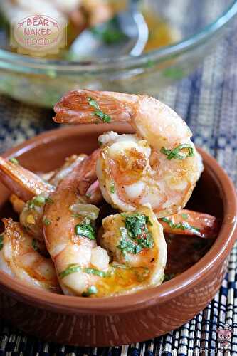 Grilled Shrimp with Roasted Garlic Sauce