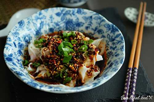 Homemade Wonton with Spicy Chilli Oil