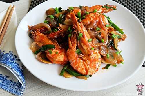 King Prawns with Ginger and Spring Onions 姜葱大虾