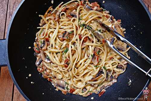 Mushroom and Sundried Tomato Fettuccine