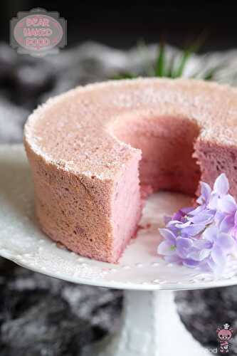 Purple Sweet Potato Chiffon Cake