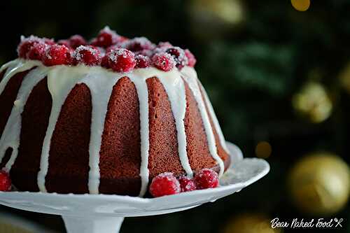 Red Velvet Bundt cake with Cream Cheese Glaze