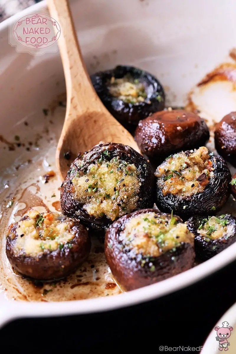 Easy Roasted Garlic Butter Mushrooms