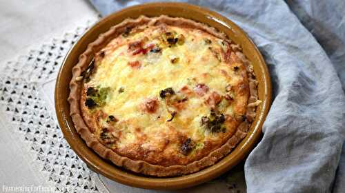 Easy Roasted Vegetable Quiche