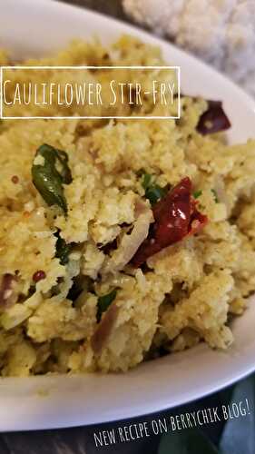 Cauliflower Stir-Fry with Coconuts - Made In Minutes
