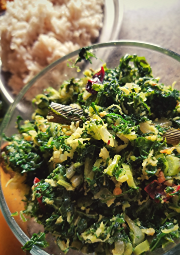 Kale Stir-Fry - Sri Lankan Cooking with Coconuts