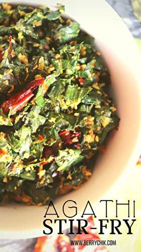 Agathi Stir-Fry using Coconuts - Nutritious Loaded Recipe