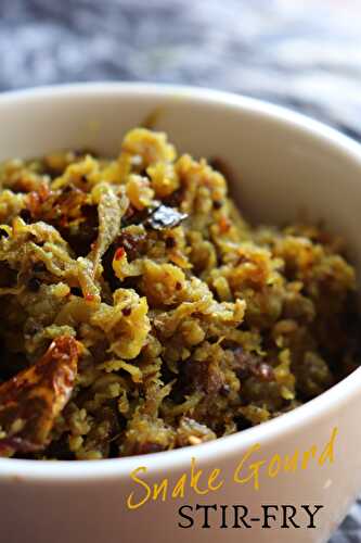 Snake Gourd Stir-Fry (Patola/Pudalangai) - Healthy Recipe Under 30min