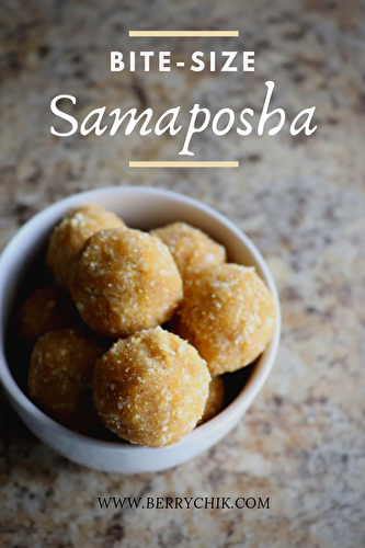 Bite-Size Samaposha Balls - Small in size but big on flavours