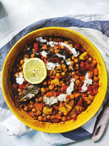 Mediterranean Chickpea Casserole - Bimorah