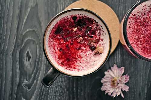 Pink Latte with Beetroot and Coconut Milk - Bimorah