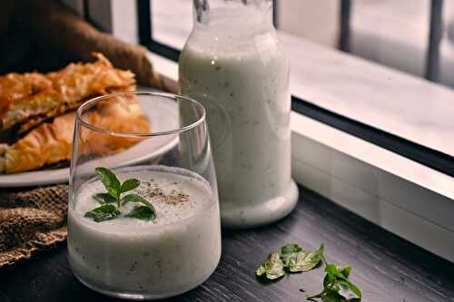 Vegan Mint Yogurt Savory Refreshing Drink - Bimorah