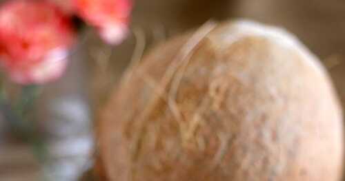 Tender Coconut Lychee Pudding With Crushed Praline Topping