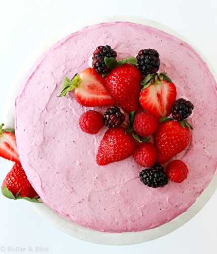 Berry Mousse Genoise Layer Cake