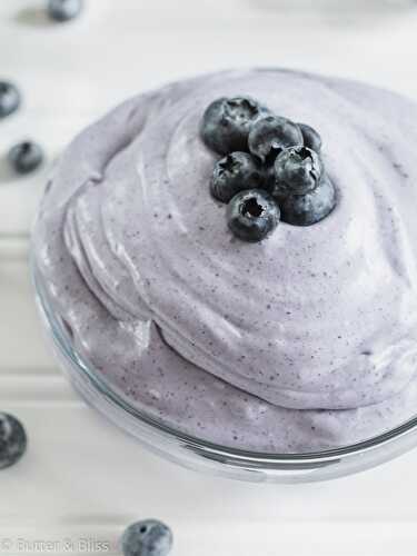 Blueberry Whipped Coconut Cream