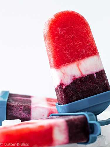 Sparking Berries and Cream Popsicles