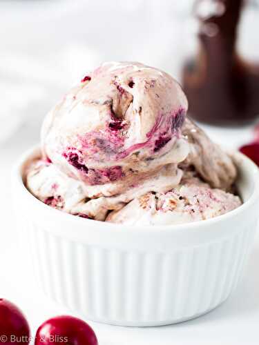 Cherry Chocolate Swirl Ice Cream