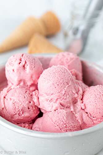 Creamy Strawberry Ice Cream (Dairy-Free)