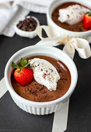Chocolate Pots De Crème - For Two