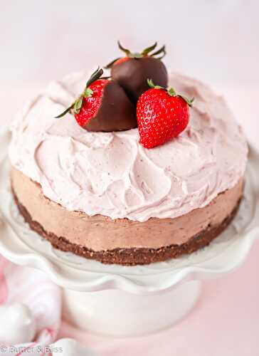 No-Bake Chocolate Mousse Cheesecake