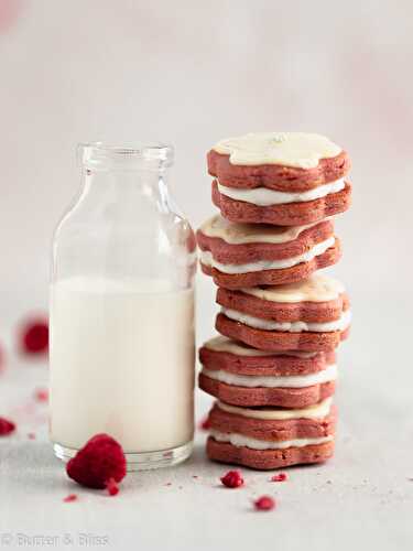 Raspberry and Lemon Cookie Sandwiches
