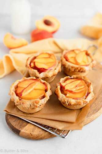 Peaches and Cream Mini Pies