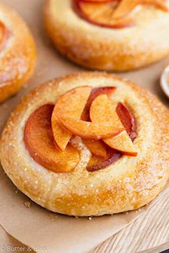 Small Batch Peach Kuchen (Peach and Custard Pies)