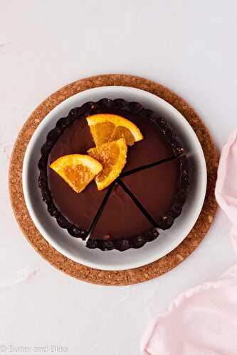 Chocolate Orange Gluten Free Tart
