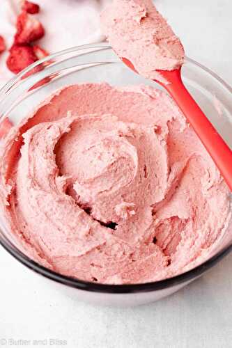 Strawberry Butter Free Frosting