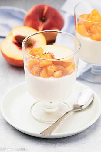 Coconut Milk Peach Panna Cotta