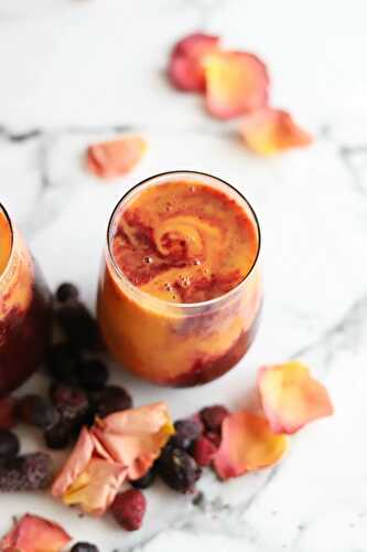 Immunity Boosting Mango Berry Swirl Smoothie