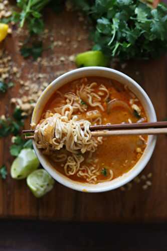 Thai Peanut Curry Ramen Noodle Bowls