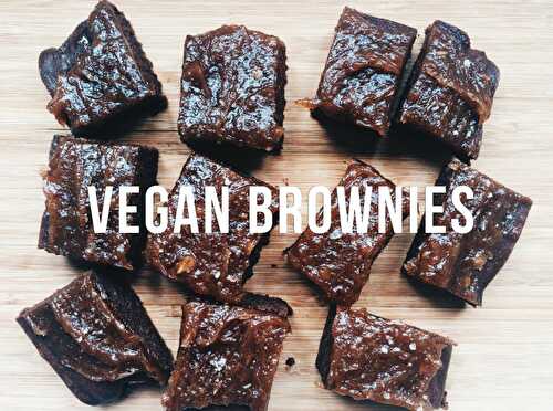Vegan Salted Caramel Brownies from Jackie Shiu