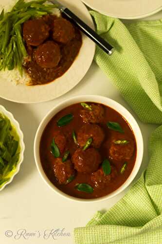 Chicken Meatball Curry - Celebrating Flavors