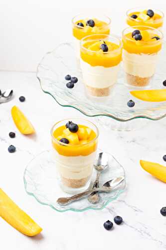 Easy Mango Cheesecake Dessert Cups – No Bake