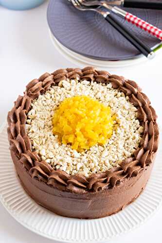 Pineapple Layer Cake - Pineapple Gateau - Celebrating Flavors