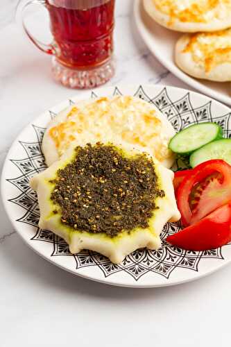 Simple Cheese & Za’atar Manakeesh Recipe – Mediterranean Flatbread