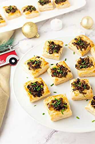 Easy Mushroom Tartlets with Puff Pastry -Appetizer Recipe