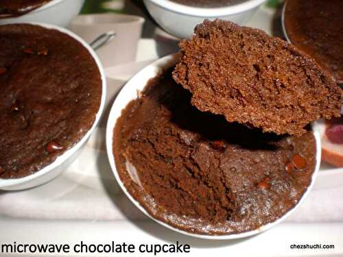 Chocolate Cupcakes made in Microwave | 5 minutes cupcake recipe