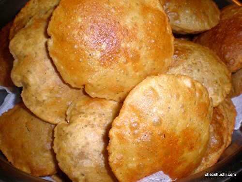  Dal ki poori | Lentil flavored Deep Fried Indian Bread 