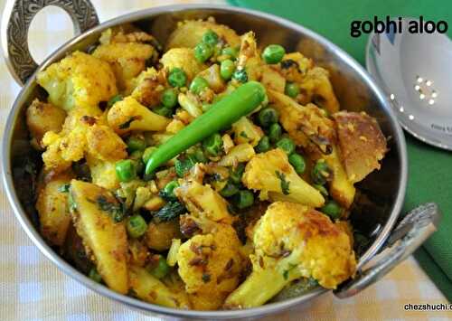 Gobhi Aloo | Gobhi Matar Aloo | Cauliflower and Potato