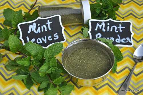 How to make mint powder at home