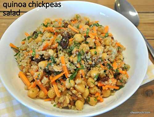 Quinoa Chickpeas Salad | a protein rich vegan salad