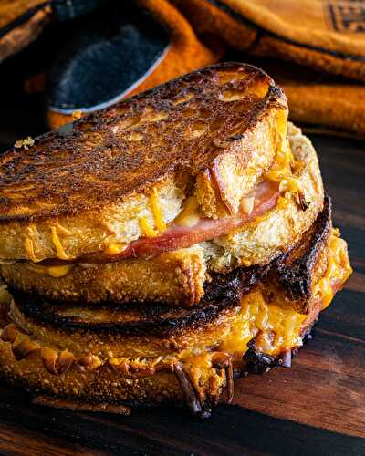 Smoked Grilled Ham and Cheese
