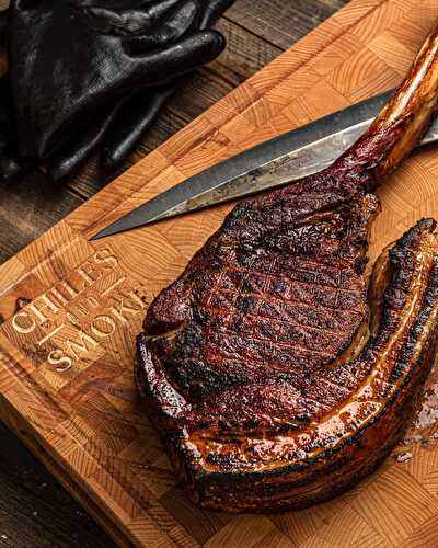 Pork Belly Beef Tomahawk Steak? Tasty Marriage of Turfs - Chiles and Smoke