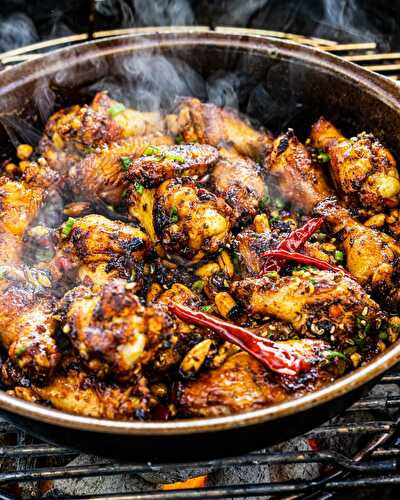 Grilled Kung Pao Chicken Wings