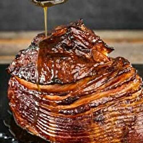 Smoked Spiral Ham with Hot Honey Bourbon Glaze
