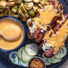 Creamy beer cheese sauce