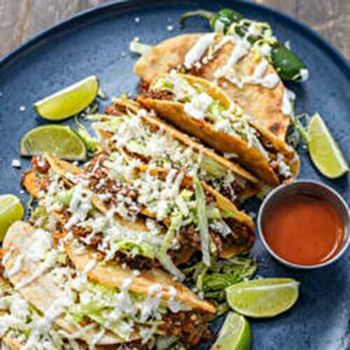 Tacos Dorados: Crispy Fried Ground Beef Tacos