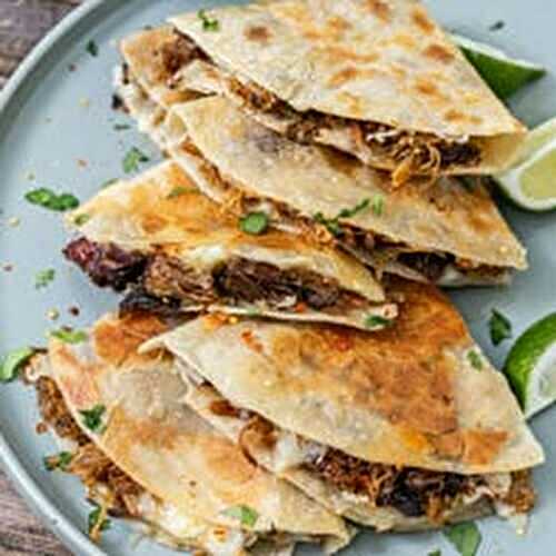 Smoked Carnitas Quesadillas